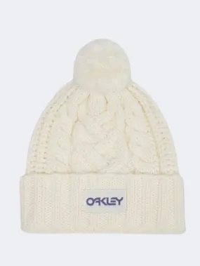 Oakley Harper Pom Unisex Lifestyle Beanie Arctic White