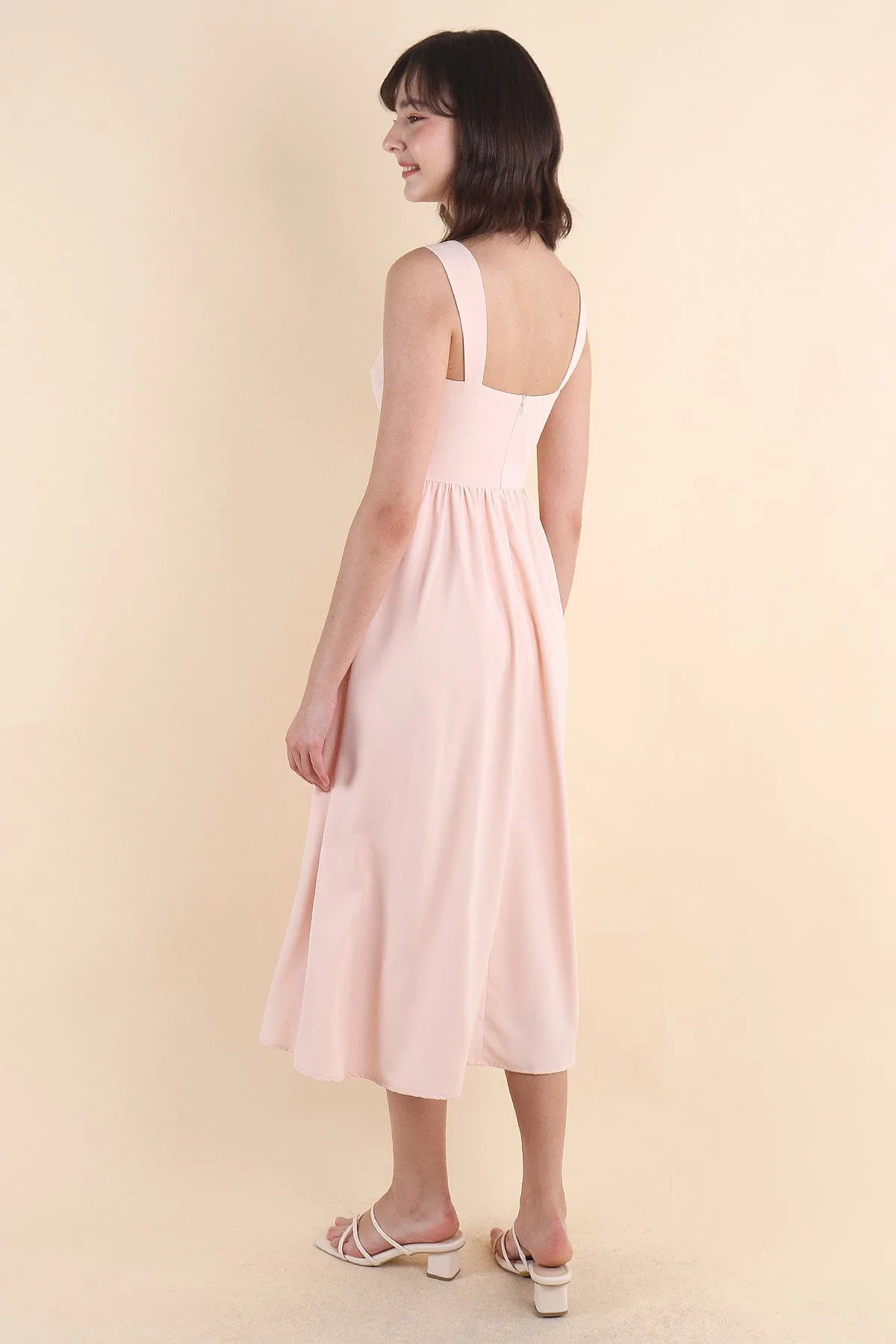 OASIS BUSTIER DRESS IN PINK