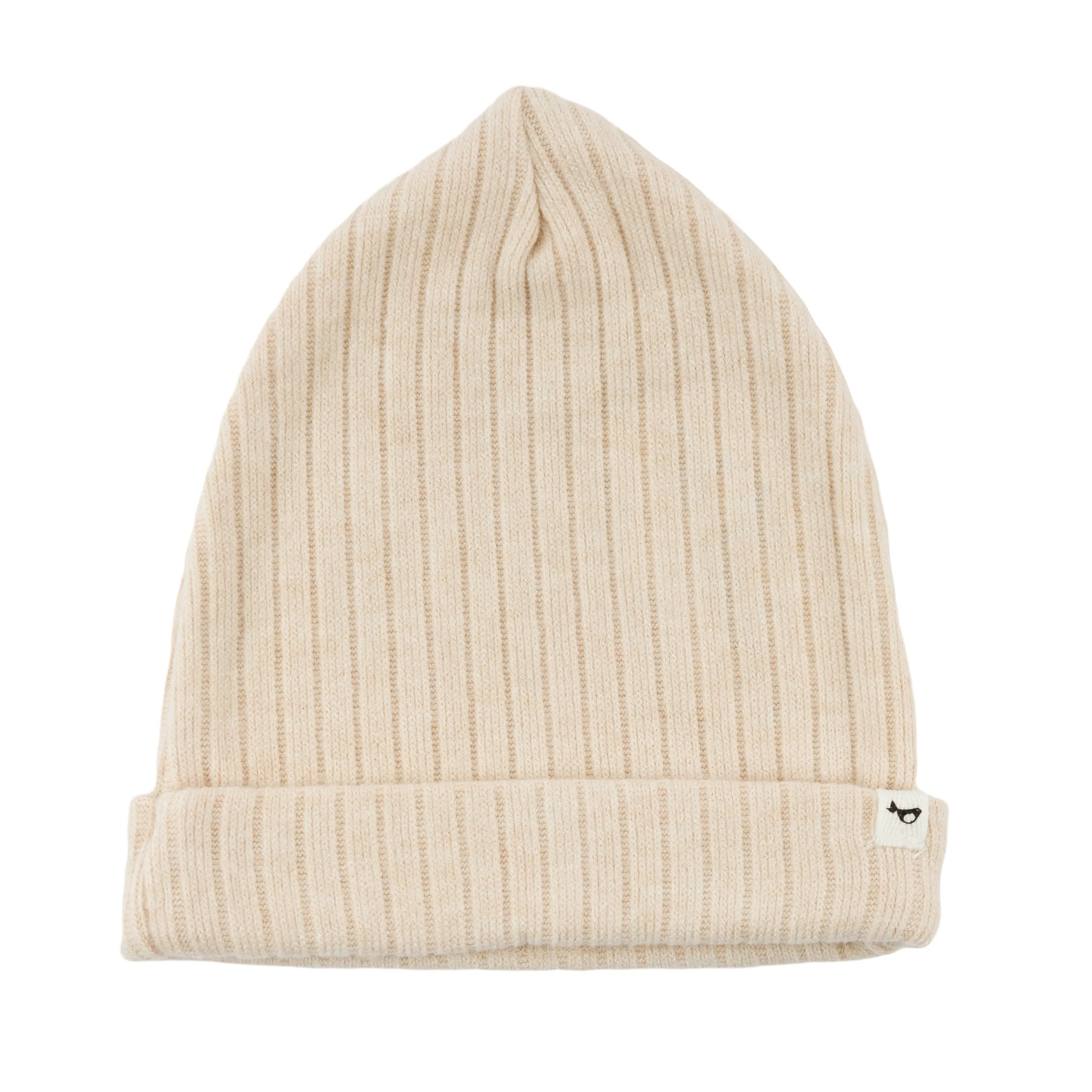 oh baby! Wide Rib Sweater Knit Watchcap - Natural