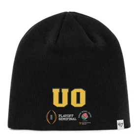 Oregon Ducks 47 Brand 2015 Rose Bowl College Playoff Black Hat Cap Beanie