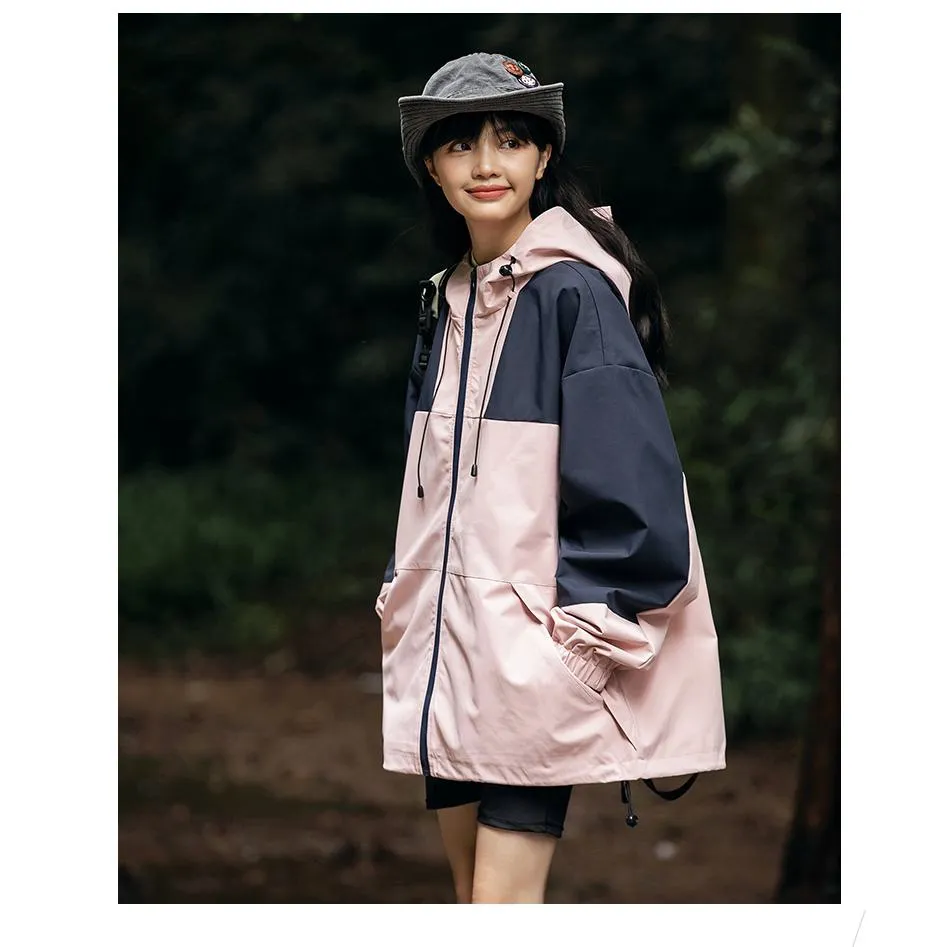 Outdoor Windproof Raincoat Hooded Jacket