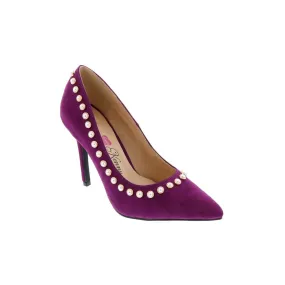 Penny Loves Kenny Ozzie Women Pump Dress In Purple Microsuede