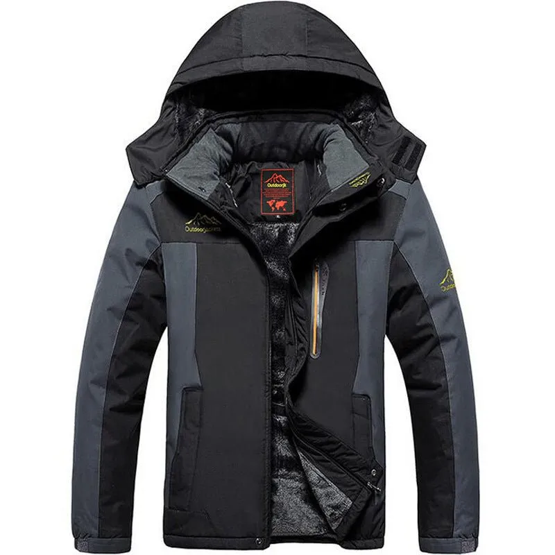 Plus Size Outdoor Winter Jacket For Men, Fleece Lined Padded, Waterproof & Warm Options Available