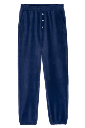 Polar Fleece Henley Sweatpant, Navy