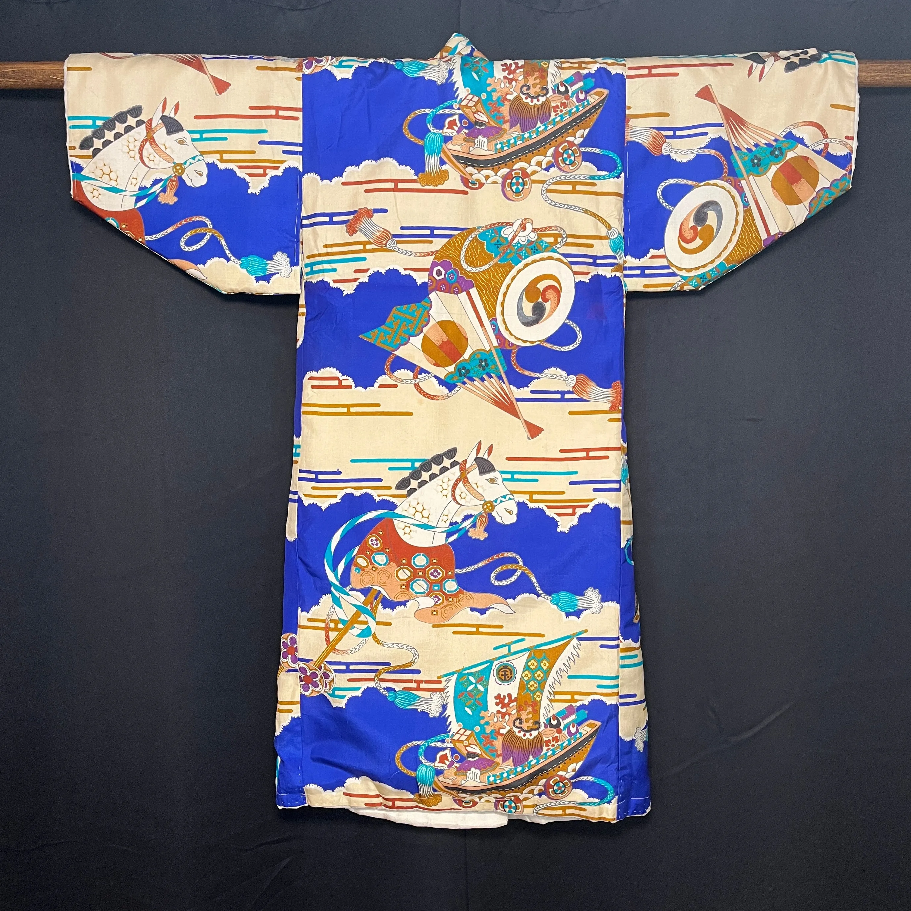 "Hobby Horse" Vintage Boy's Kimono