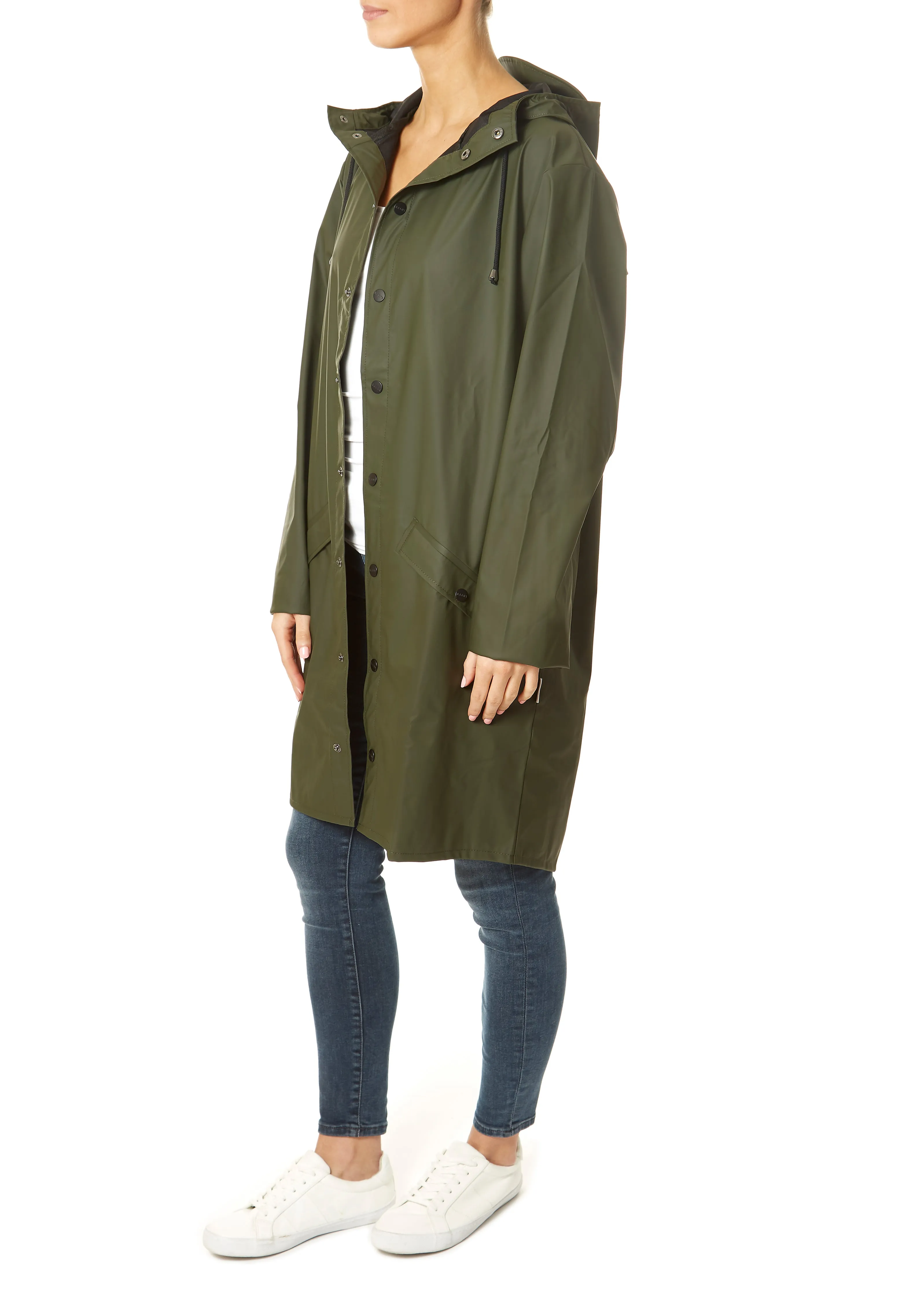 Rains Green 'Long Jacket'