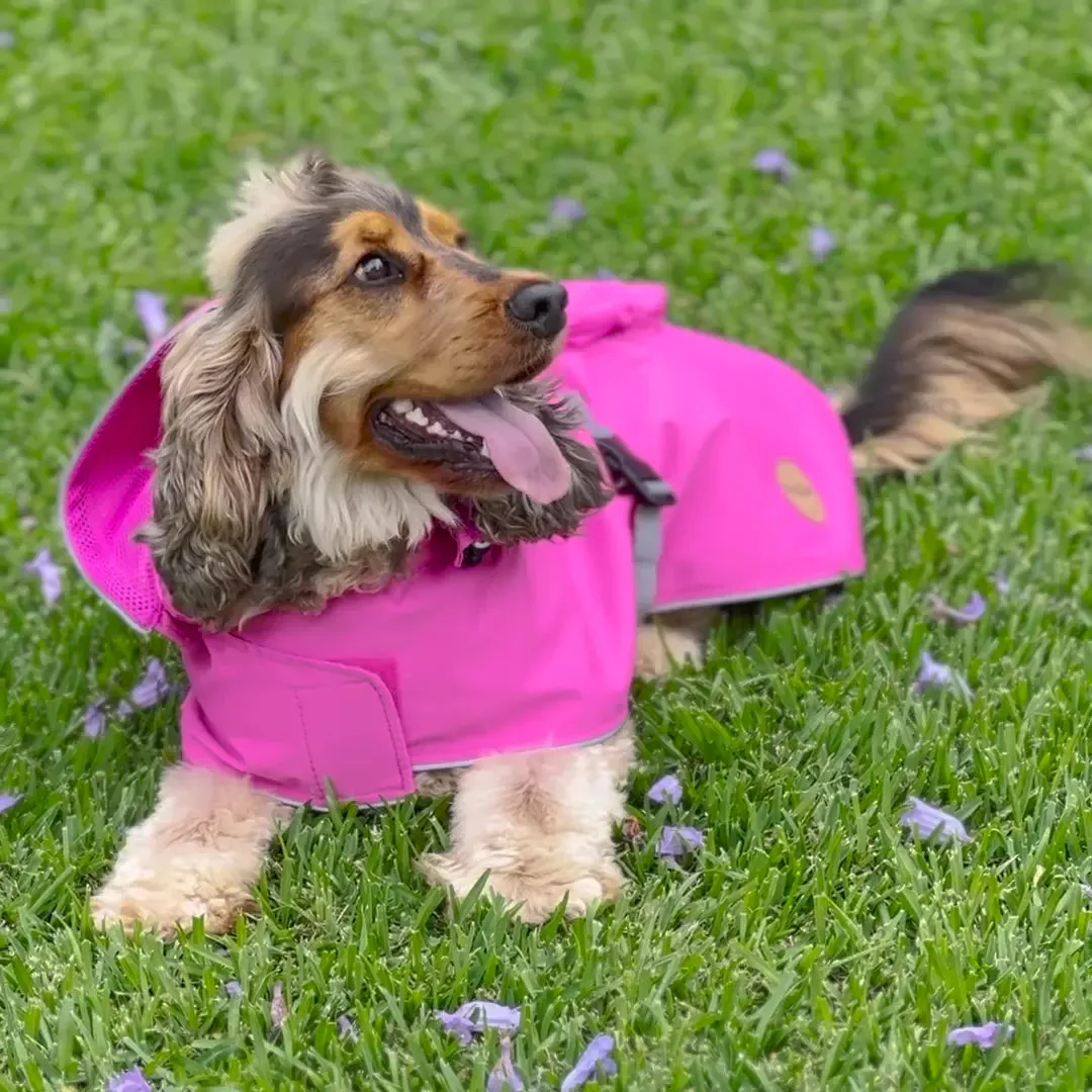 Rainy Days Dog Raincoat - Pink