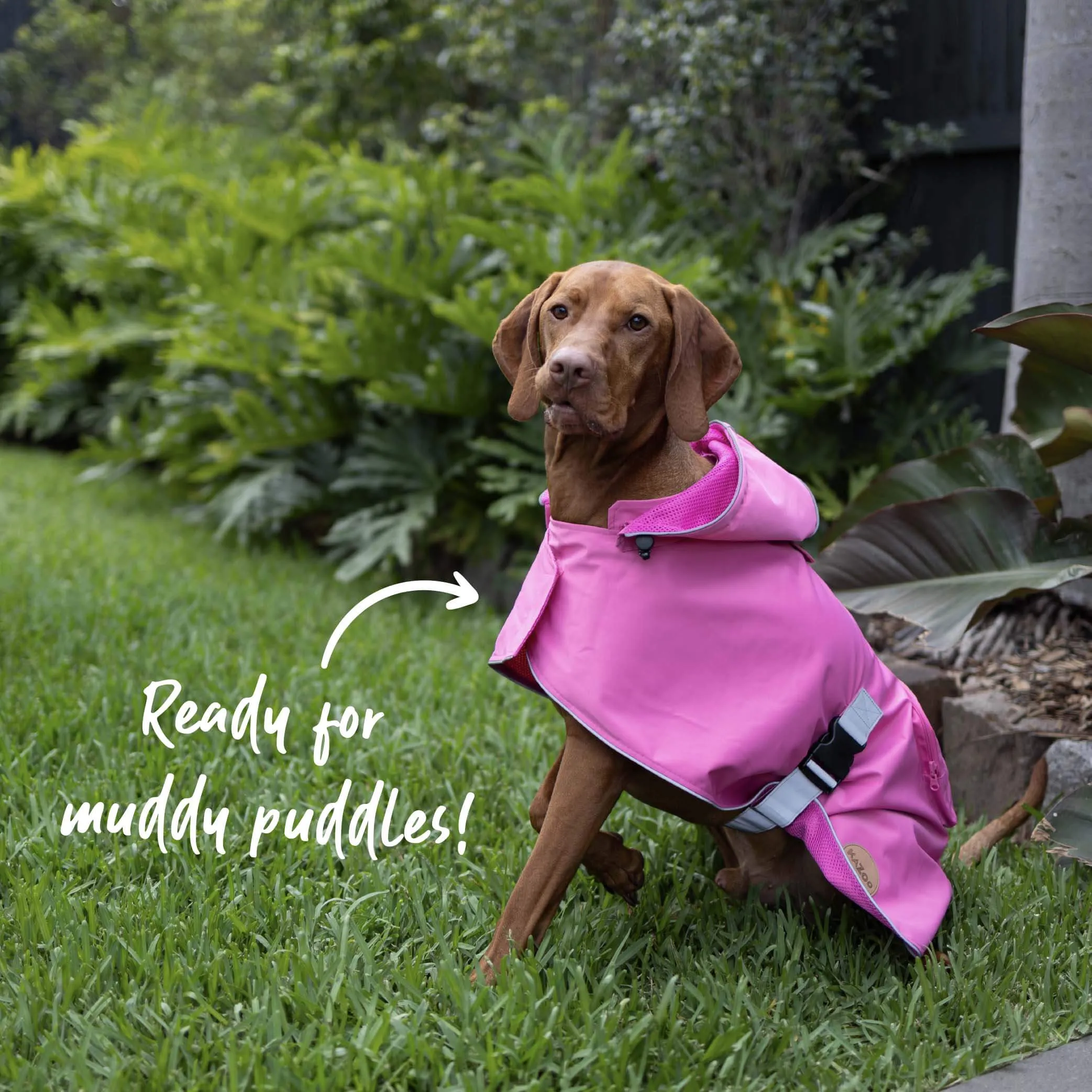 Rainy Days Dog Raincoat - Pink