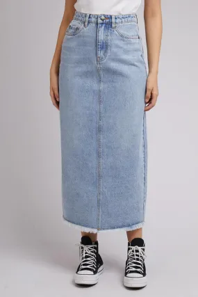 RAY MAXI SKIRT - Light Blue