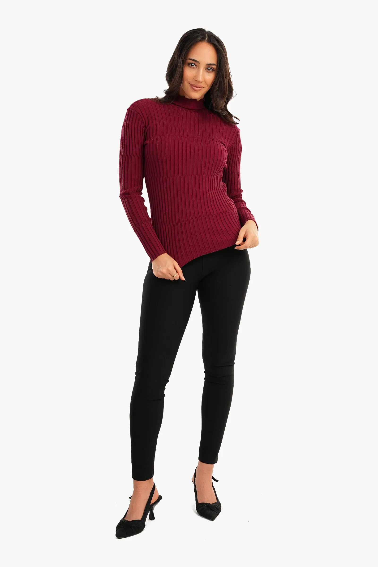 Ribbed Slim Fit Pullover