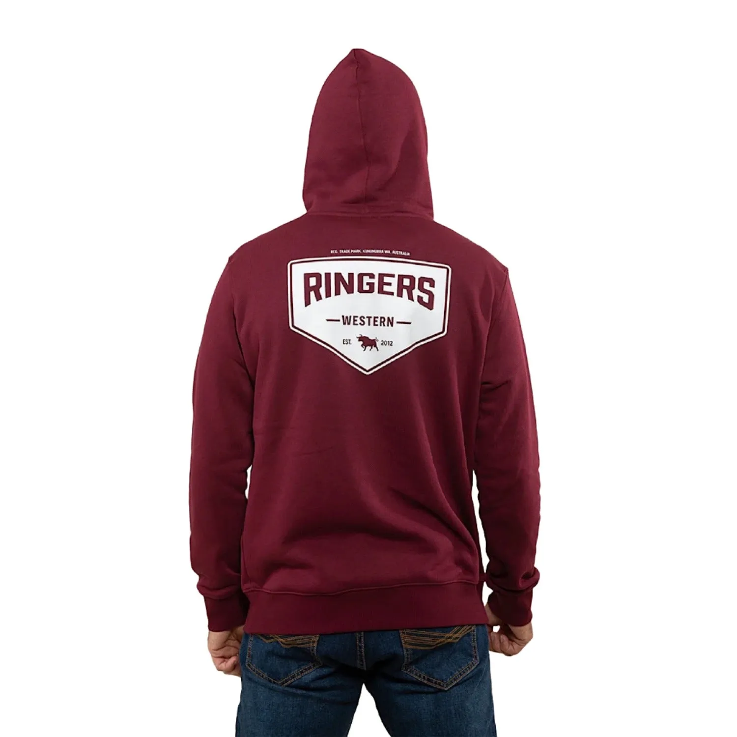 Ringers Western Men's Squadron Hoodie Burgundy