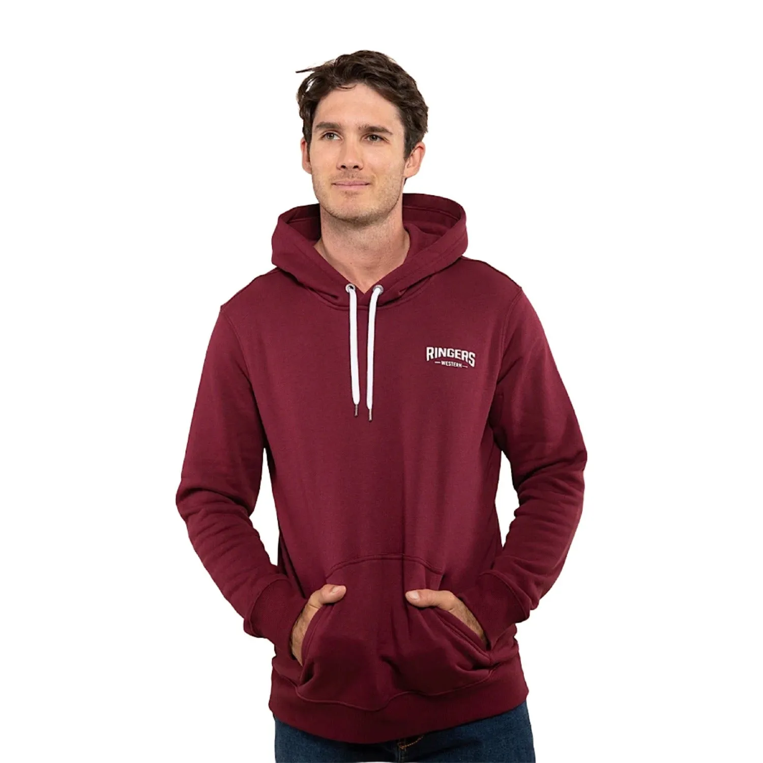 Ringers Western Men's Squadron Hoodie Burgundy