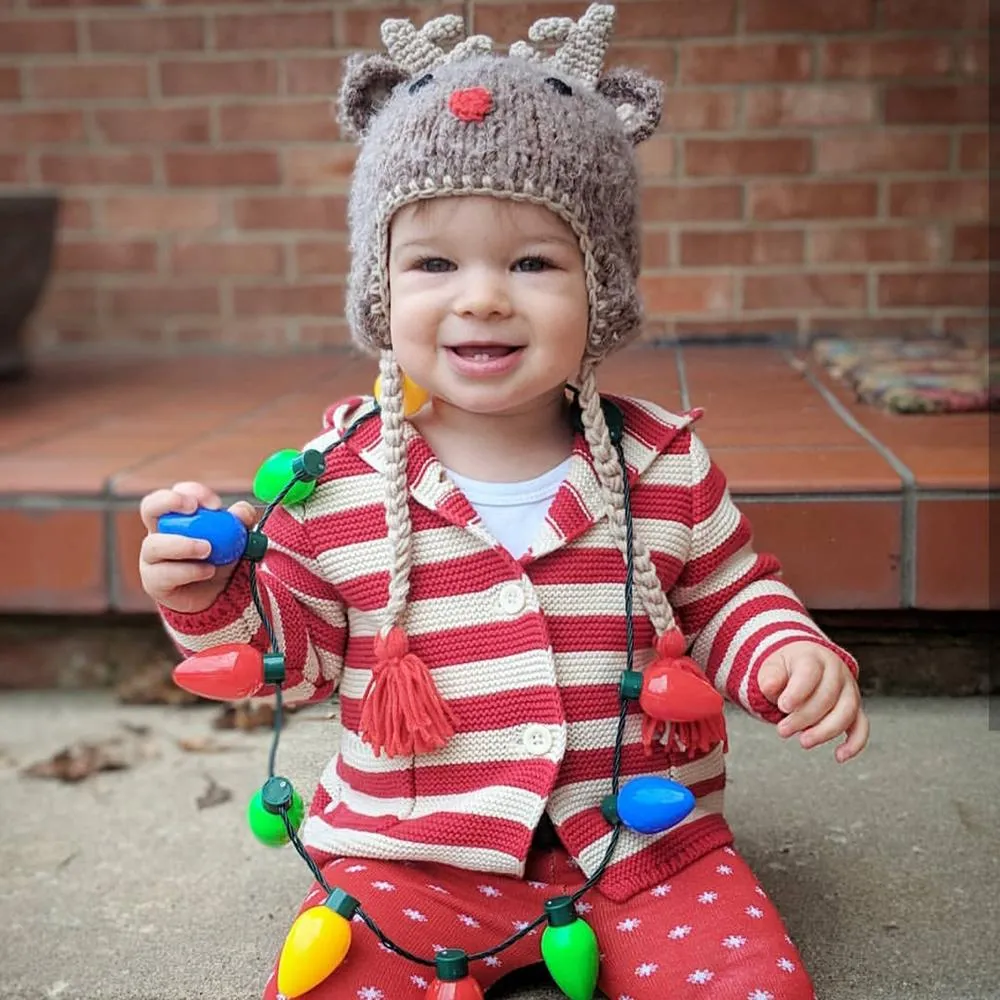 Rudolph Reindeer Beanie Hat