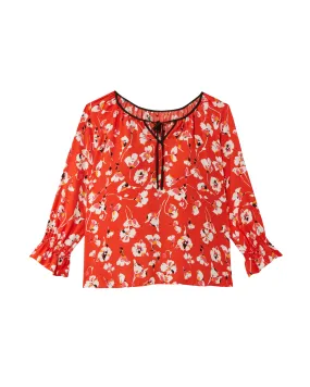 Sarah Blouse | Red / Pink