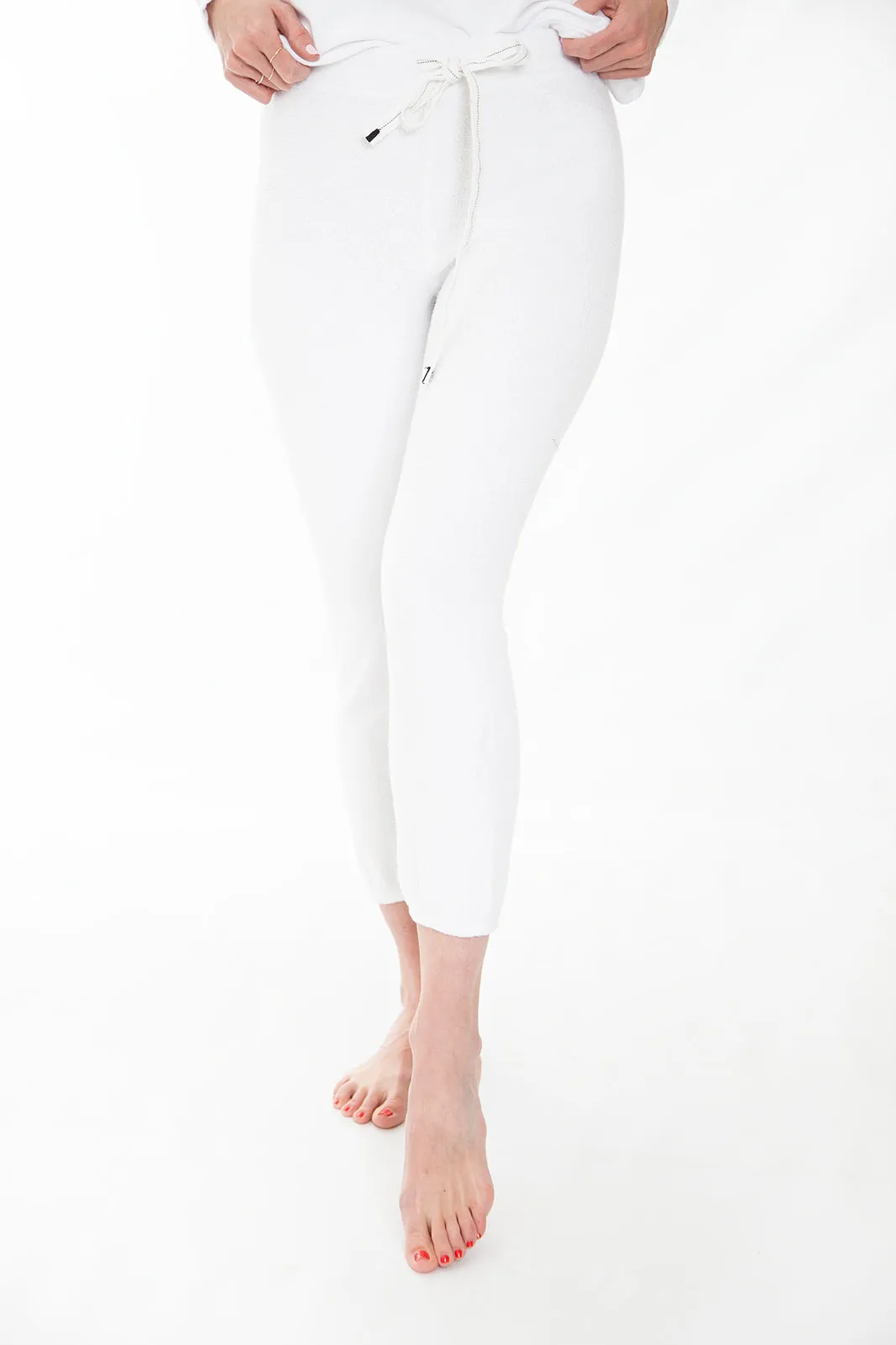 Sherpa Sweatpant, White