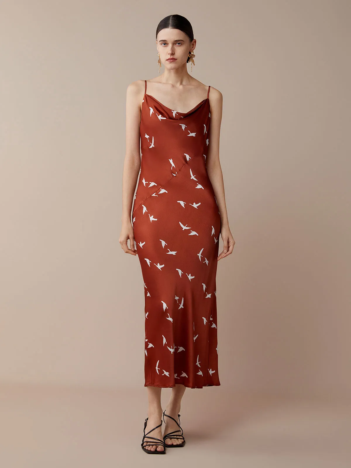 SILKINC Swan Goose Slip Dress (Swan Slip)