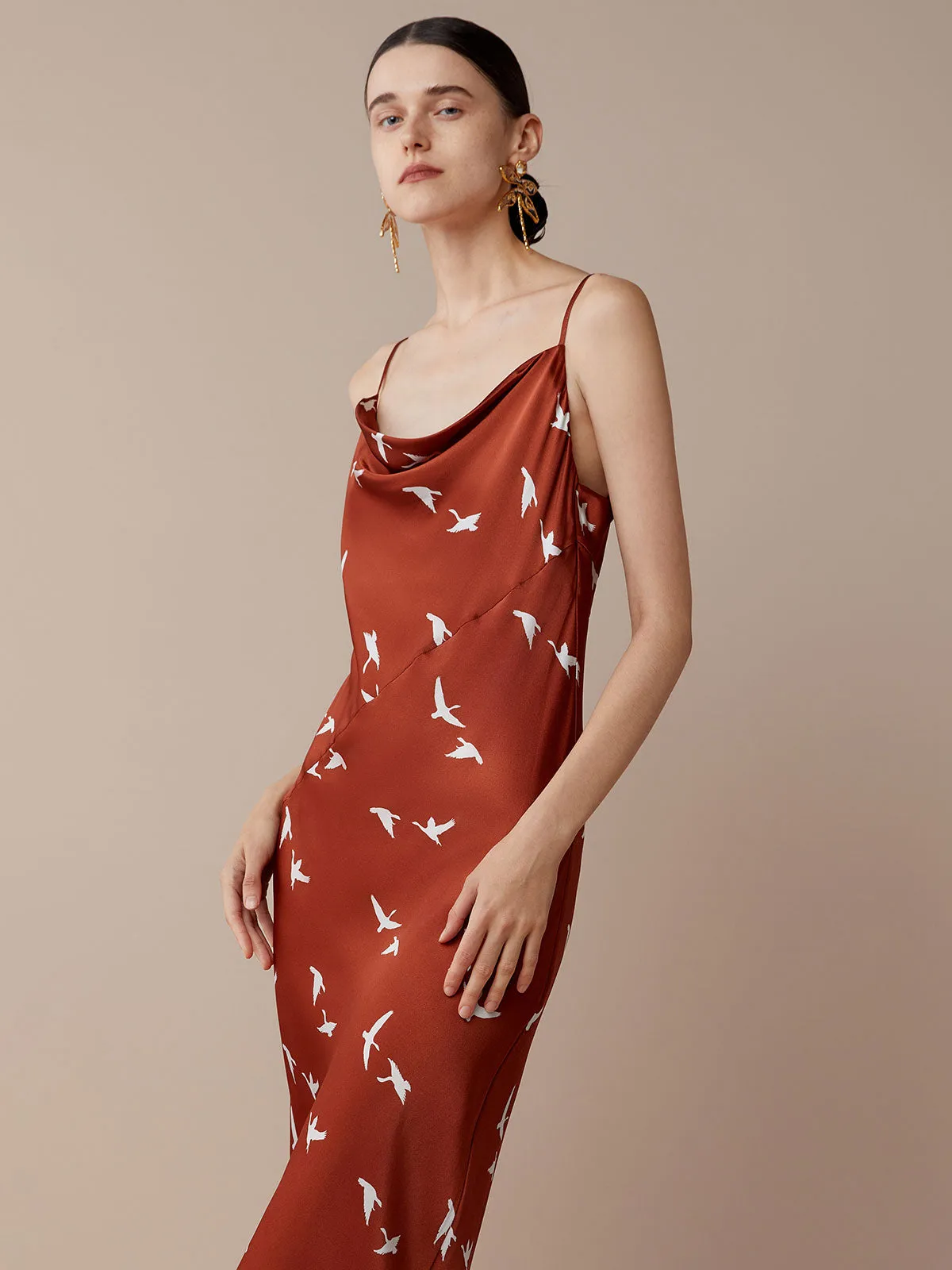 SILKINC Swan Goose Slip Dress (Swan Slip)