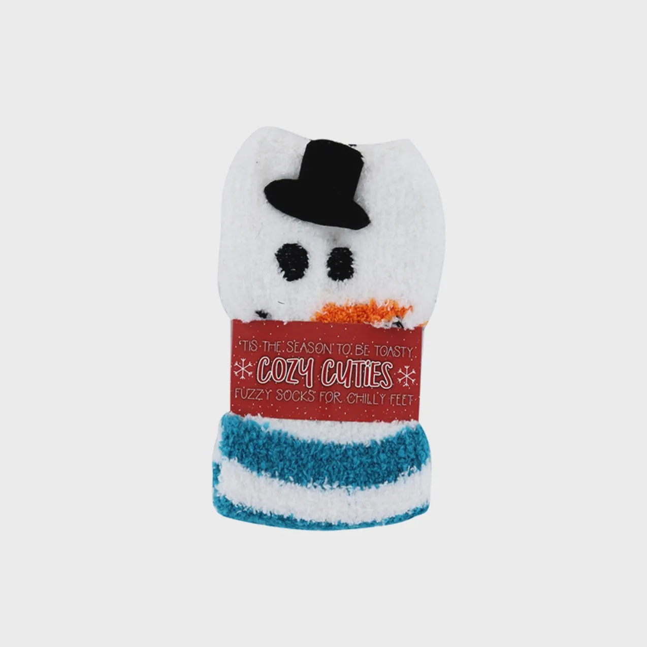 Snowman Fuzzy Socks