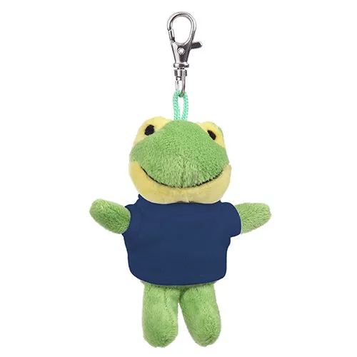 Soft Plush Frog Keychain with Tee 4"