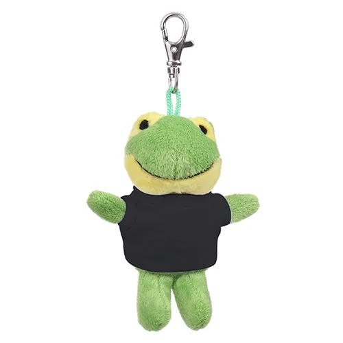 Soft Plush Frog Keychain with Tee 4"