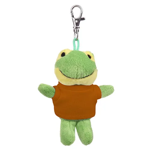 Soft Plush Frog Keychain with Tee 4"