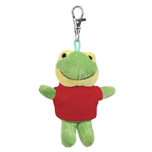 Soft Plush Frog Keychain with Tee 4"