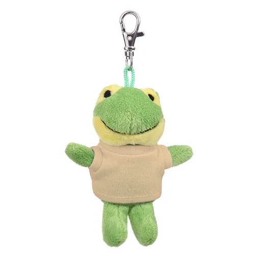 Soft Plush Frog Keychain with Tee 4"