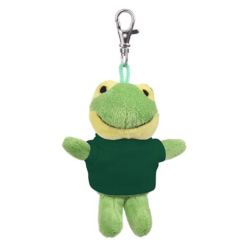 Soft Plush Frog Keychain with Tee 4"