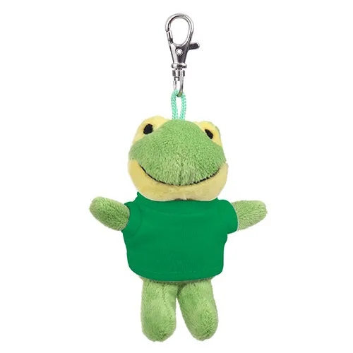 Soft Plush Frog Keychain with Tee 4"