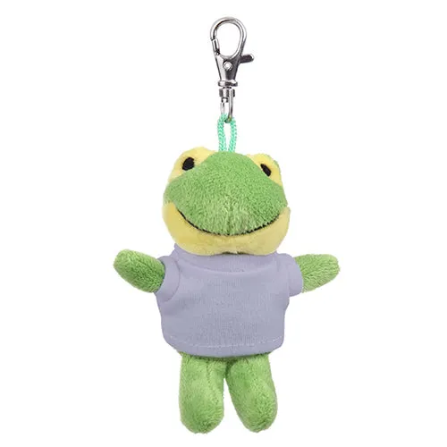 Soft Plush Frog Keychain with Tee 4"