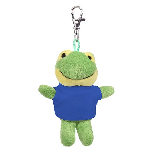 Soft Plush Frog Keychain with Tee 4"