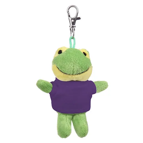 Soft Plush Frog Keychain with Tee 4"