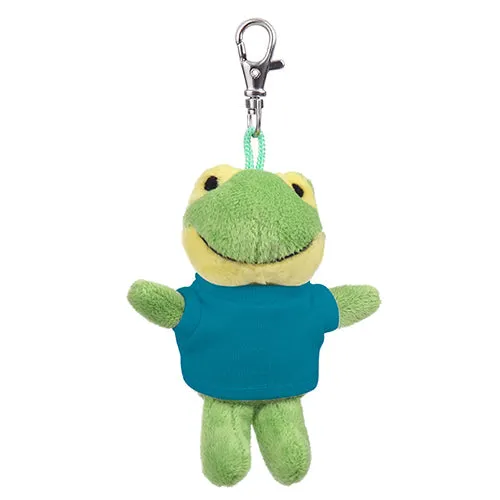 Soft Plush Frog Keychain with Tee 4"