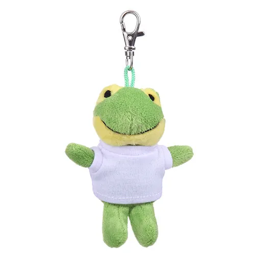 Soft Plush Frog Keychain with Tee 4"