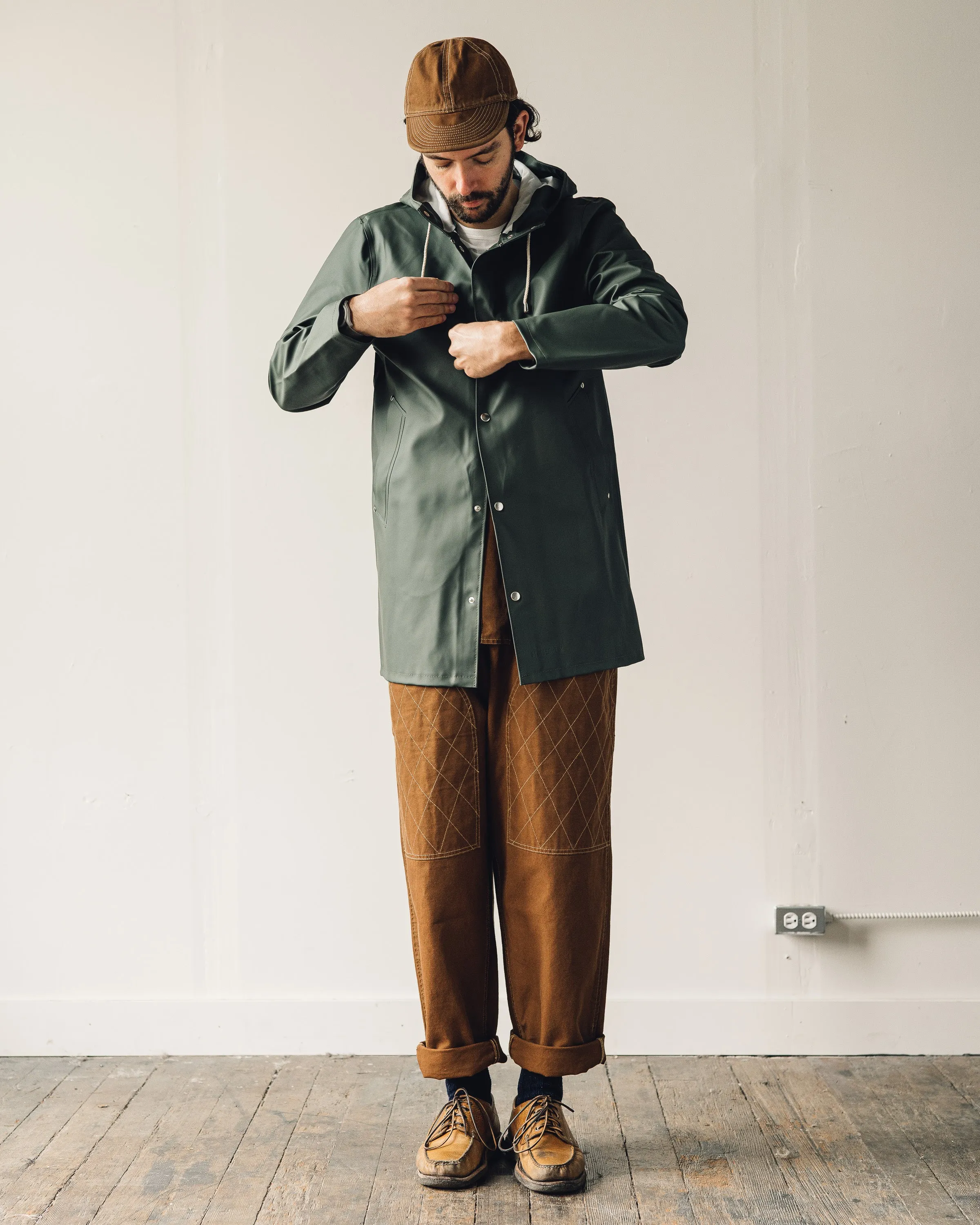 Stutterheim Stockholm Raincoat, Green