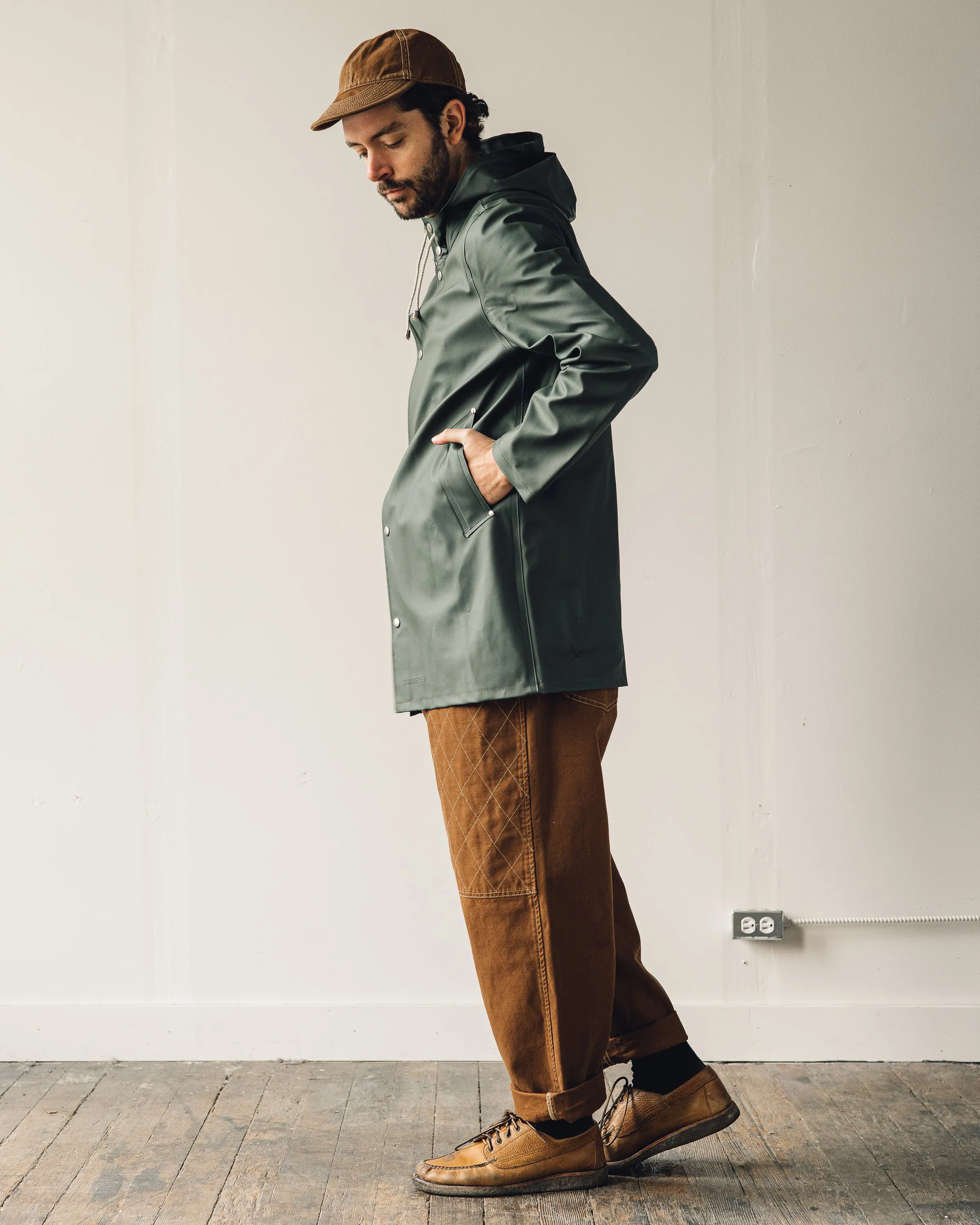 Stutterheim Stockholm Raincoat, Green