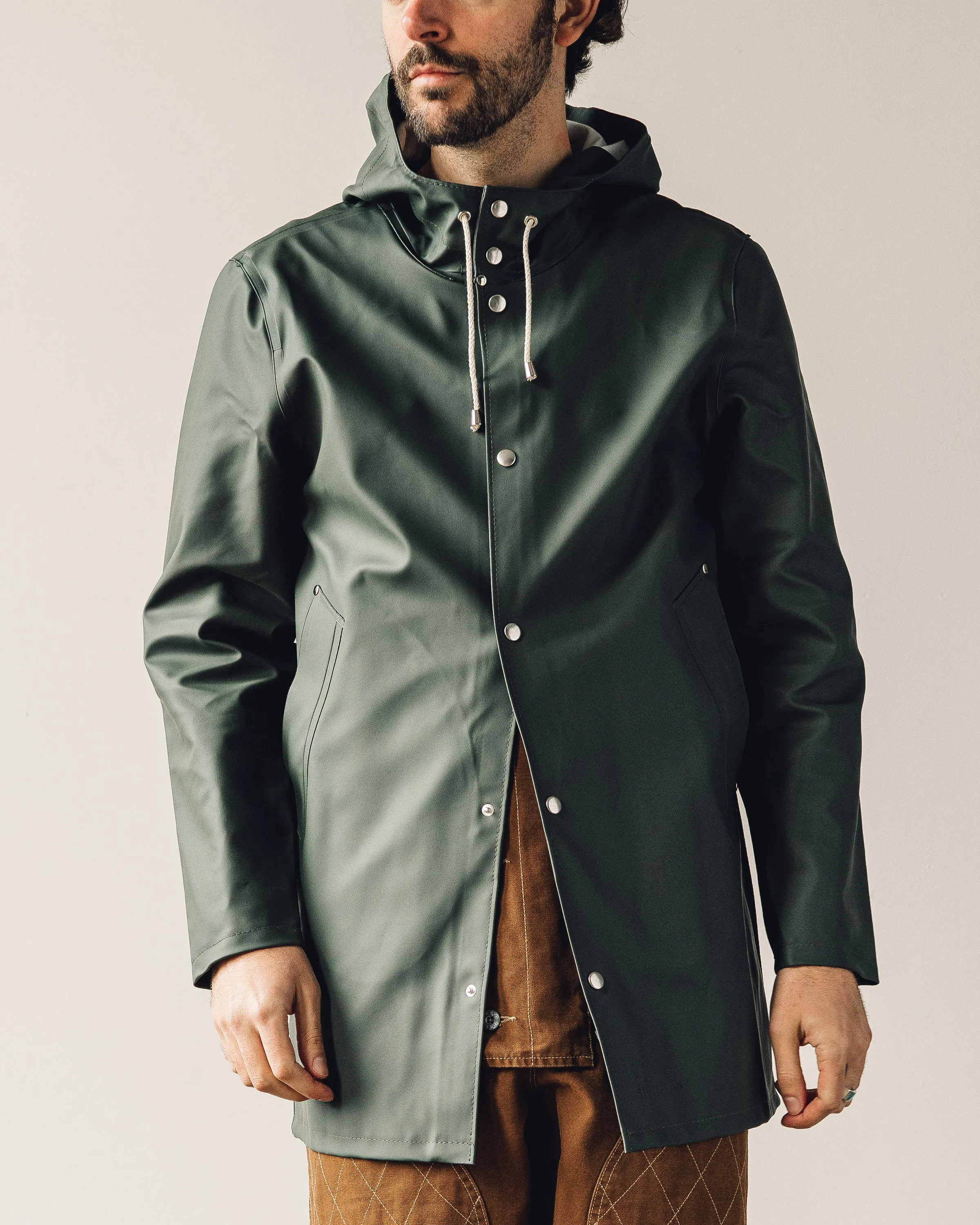 Stutterheim Stockholm Raincoat, Green