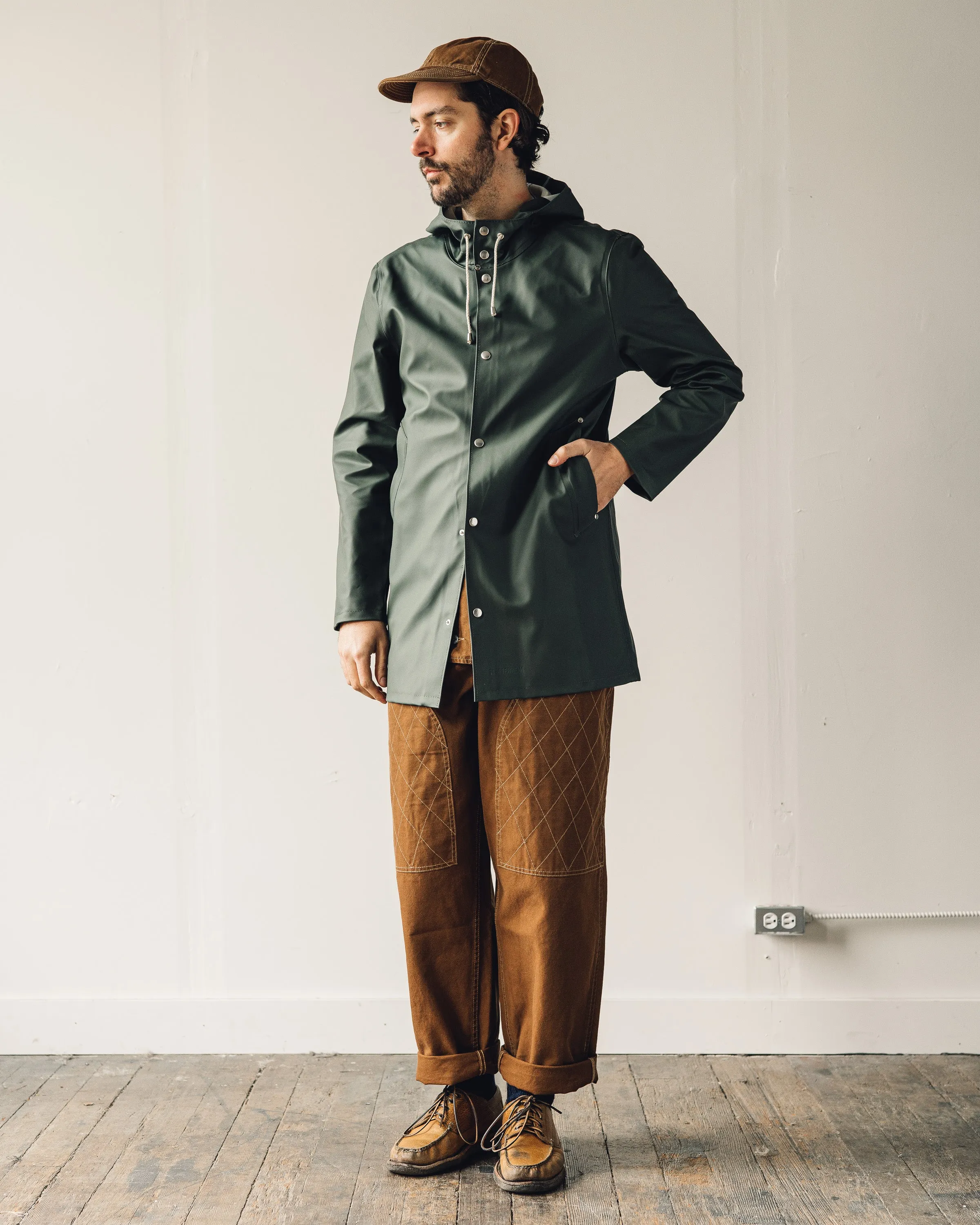 Stutterheim Stockholm Raincoat, Green