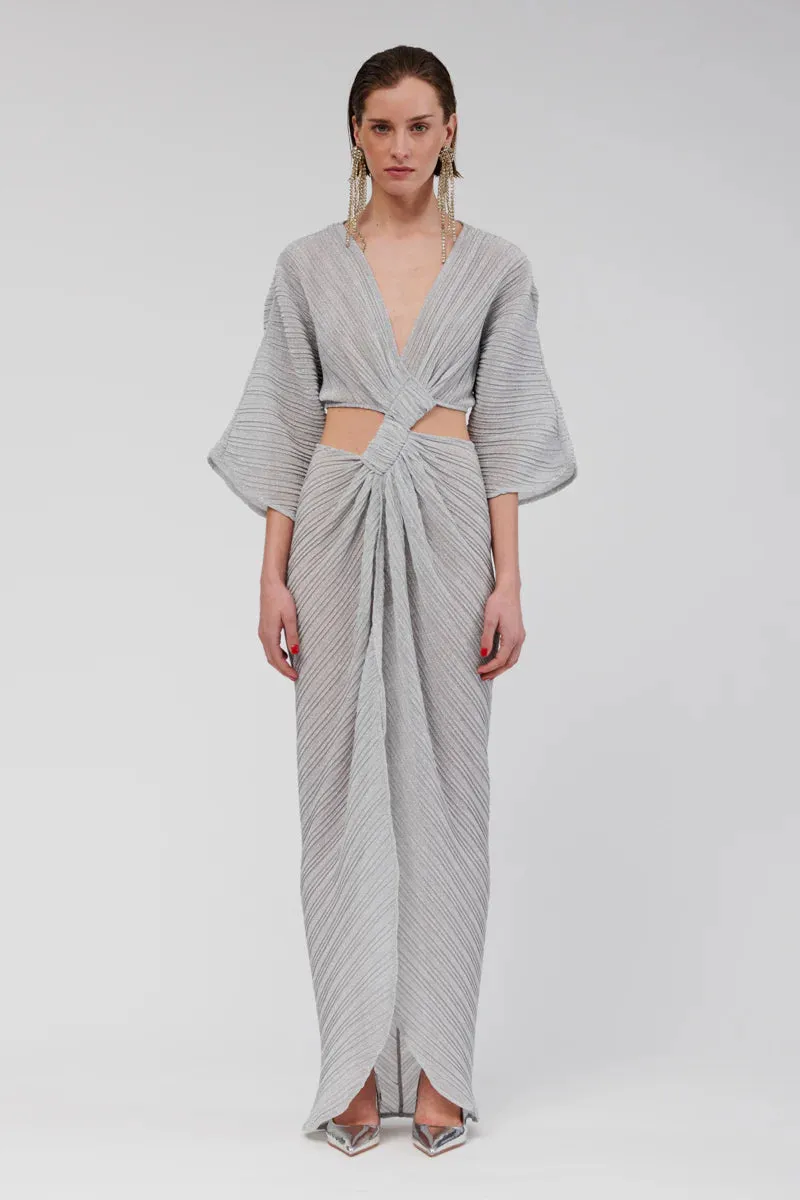 Suboo Stevie Crossover Maxi Dress - Silver