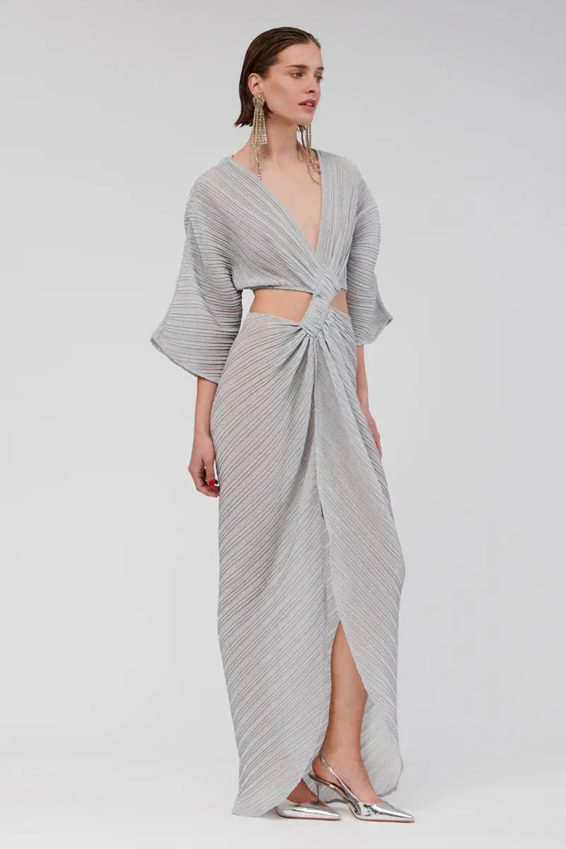 Suboo Stevie Crossover Maxi Dress - Silver