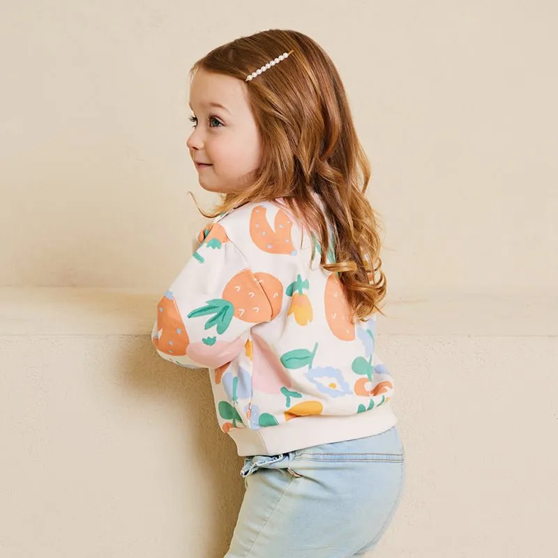 Sunny Farm Girl Floral Pullover Sweater