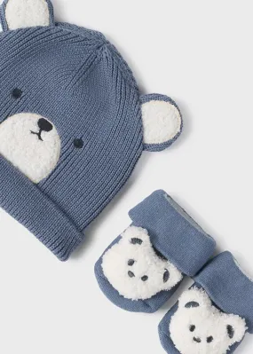 Teddy Bear Hat and Winter Sock Set