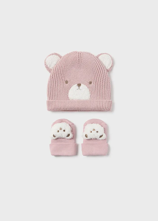 Teddy Bear Hat and Winter Sock Set