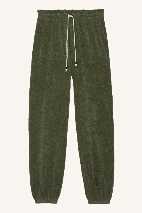 Terry Gem Sweatpant, Basil