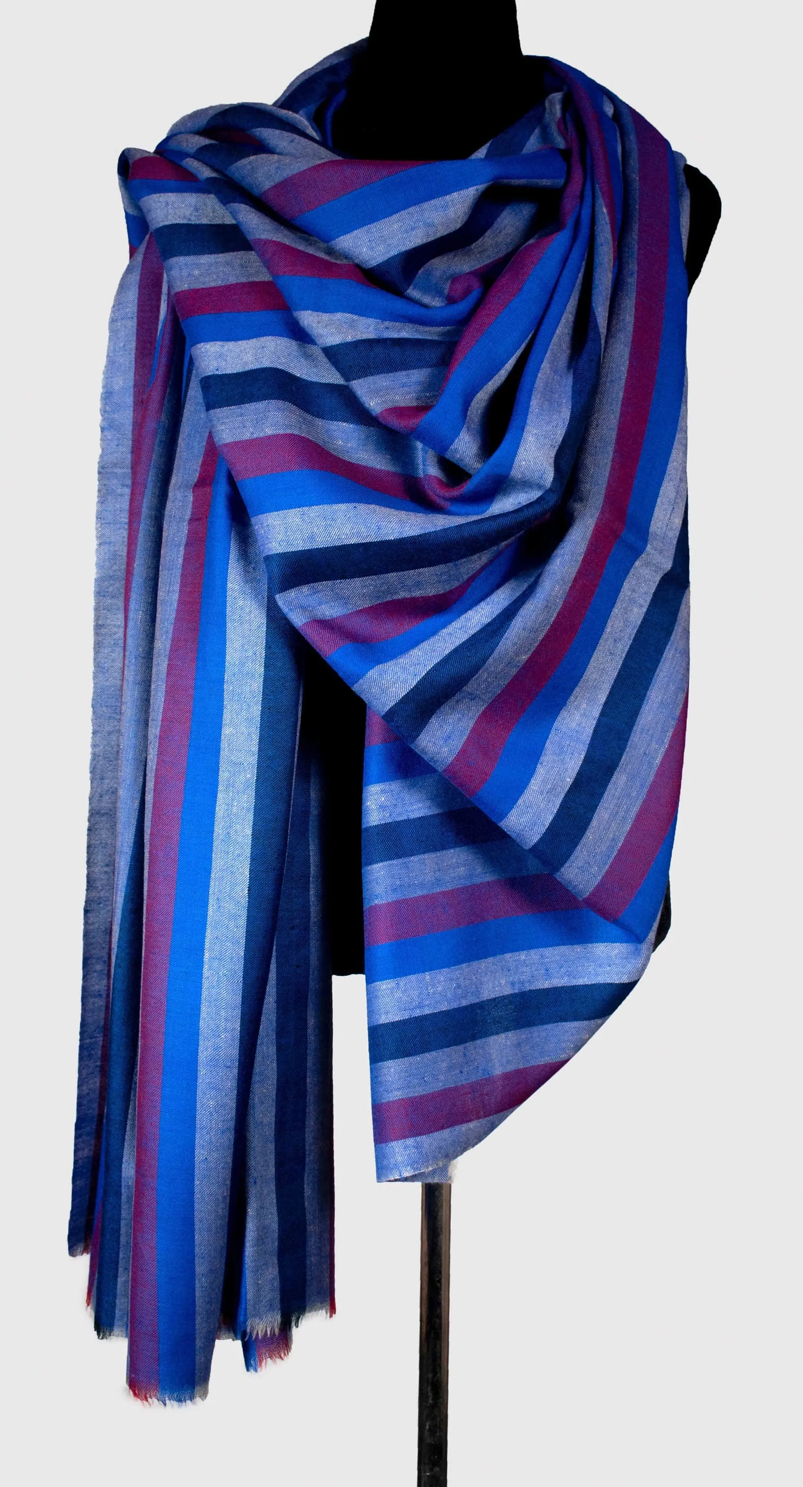 Texture Pure Pashmina/Cashmere Shawl, Handwoven on Hand loom in Kashmir, Luxury, Masterpiece, Gift, King of Wool, Tight Weave