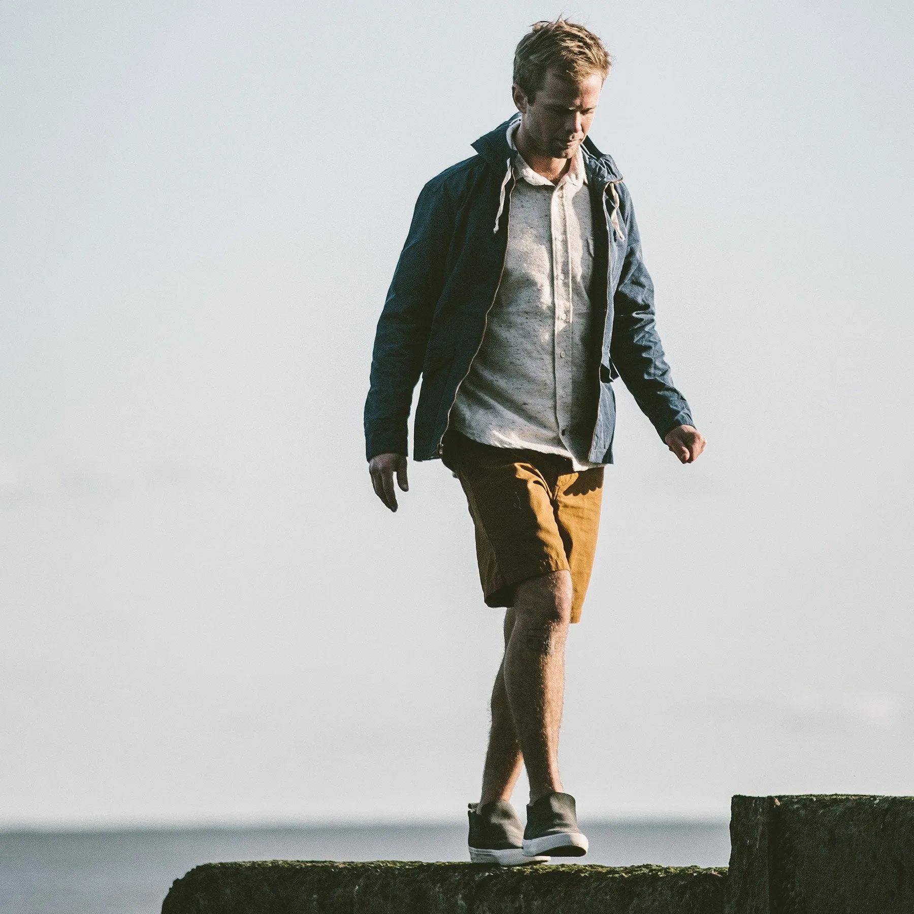 The Beach Jacket in Indigo Chambray