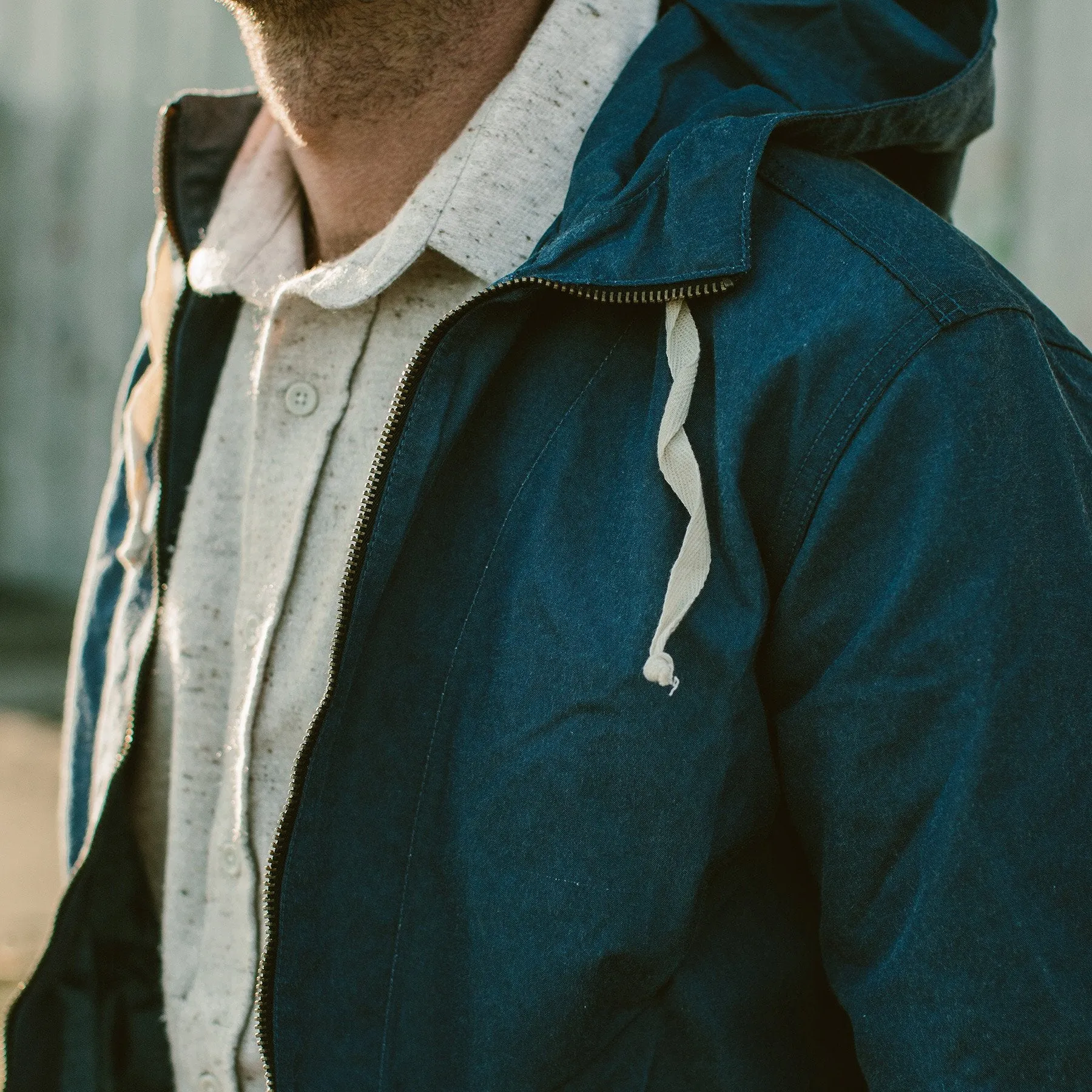 The Beach Jacket in Indigo Chambray