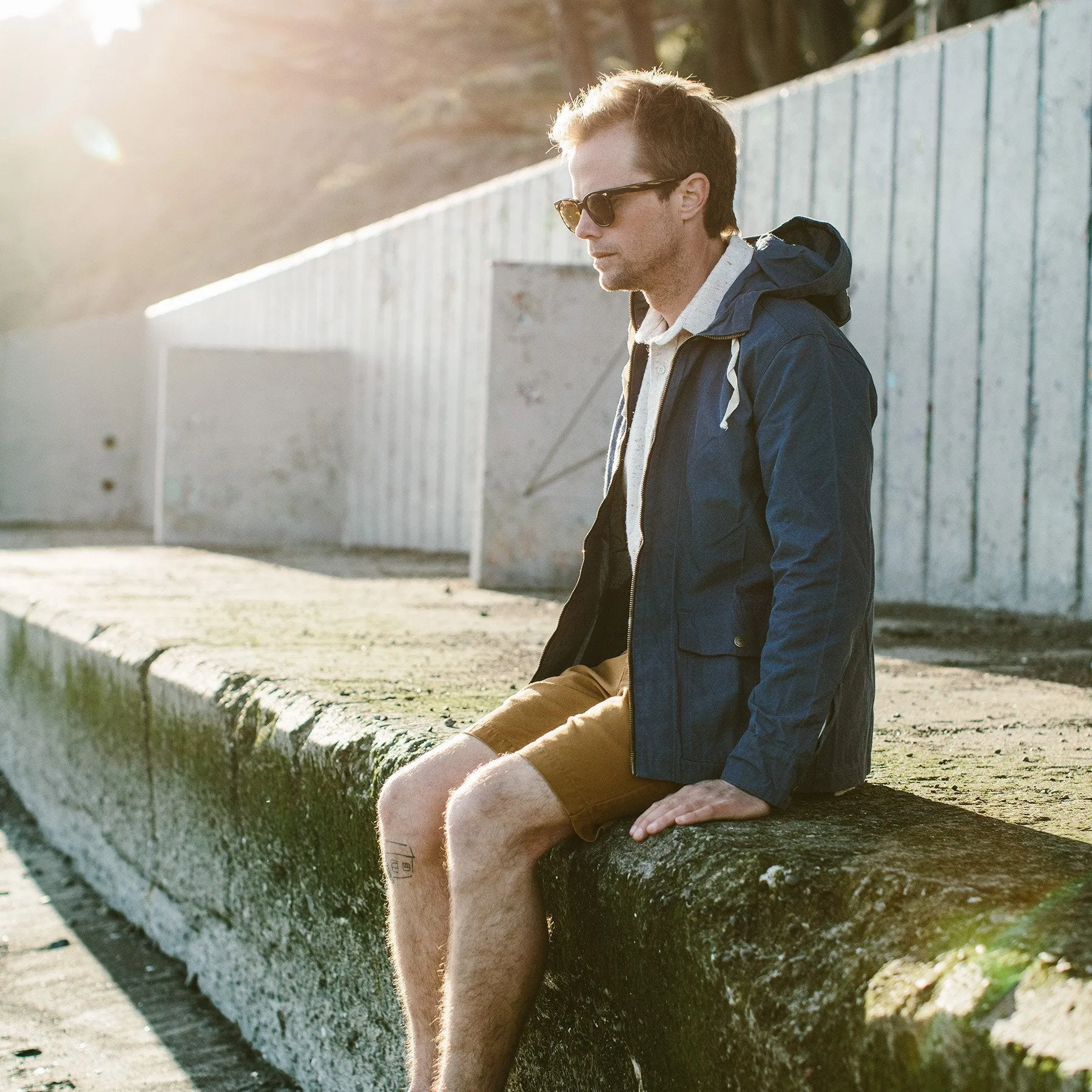 The Beach Jacket in Indigo Chambray