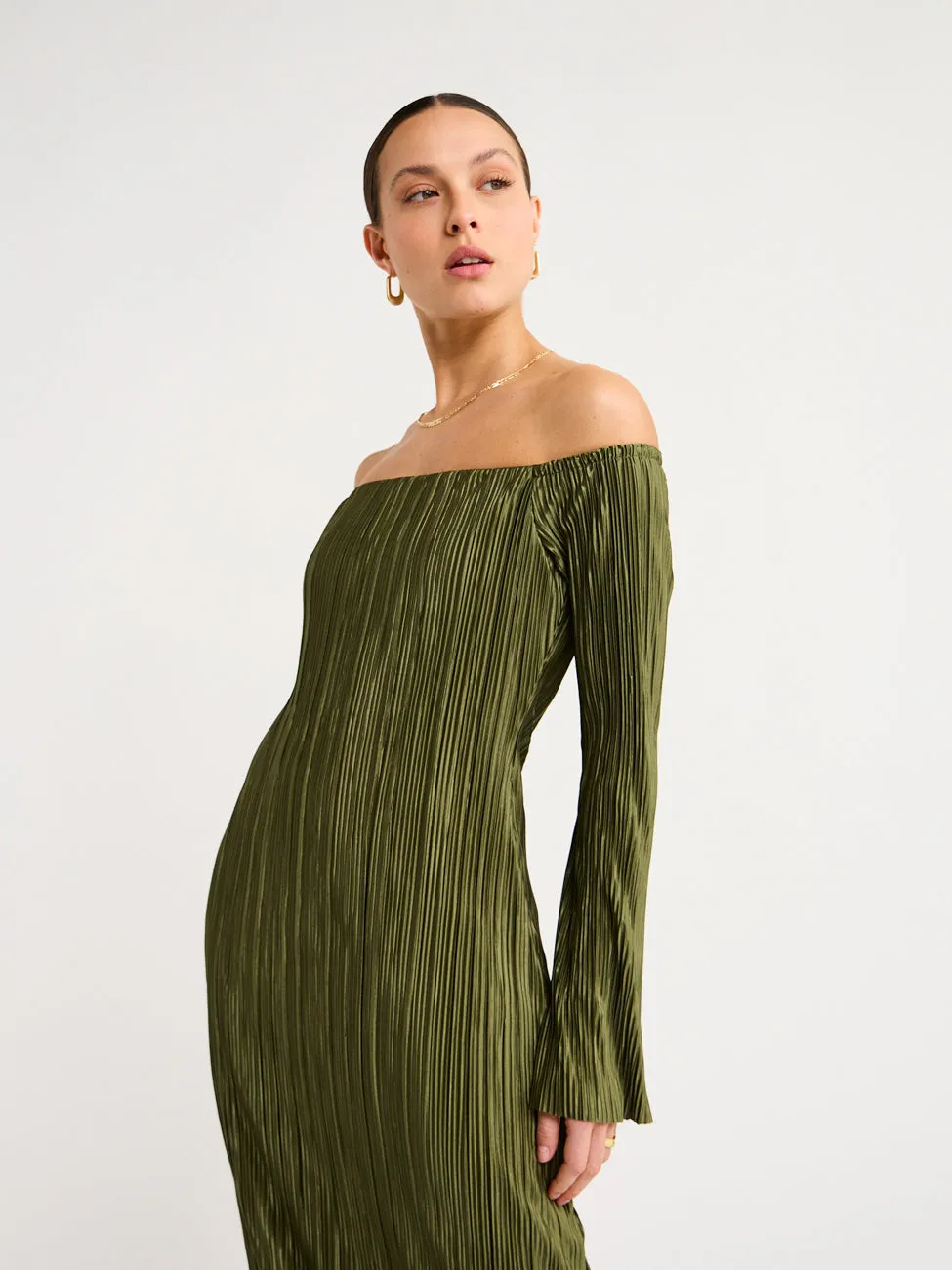 Tojha Carrie Dress in Khaki