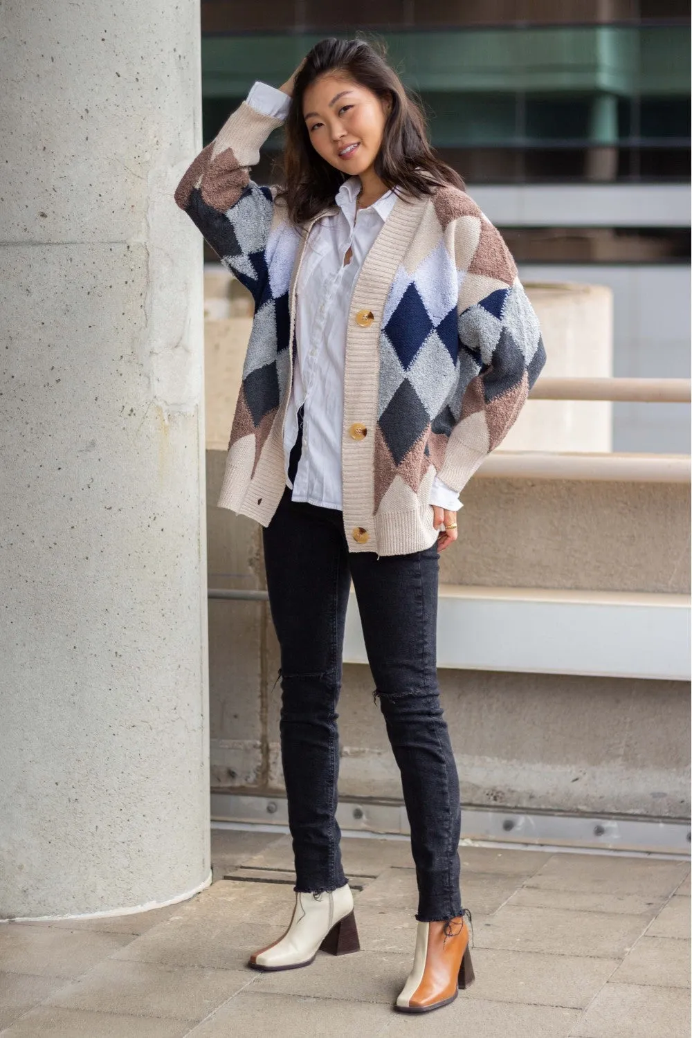 Trendsetter Diamond Cardigan